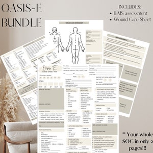 Oasis-E SOC Cheat Sheet Bundle for Home Health Nurses