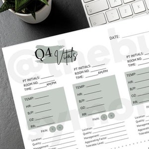 New - *Updated* Q4 Vital Signs Assessment for Nurses or Care Professionals