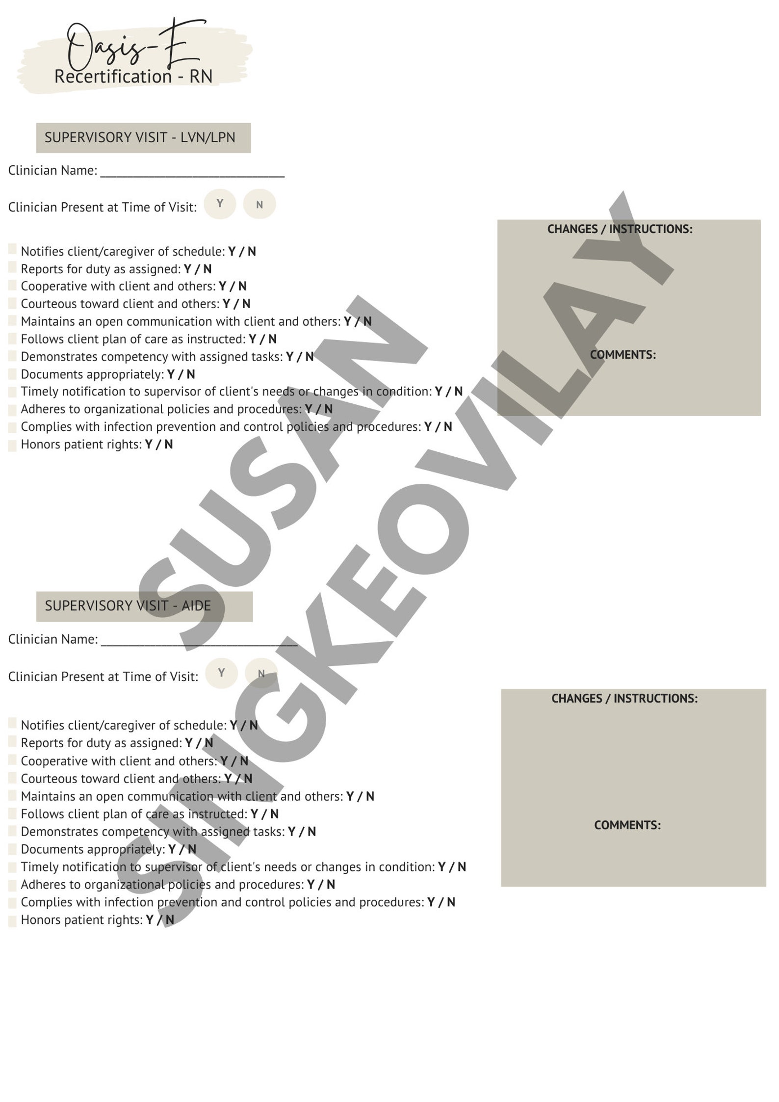 2023 OASISE Recertification Cheat Sheet BUNDLE RN Etsy