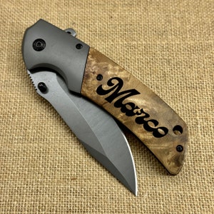 Personalized Groomsman Gift Folding Fillet Knife, Engraved Fillet Knife  Gift for Best Man, Custom Fishing Gift for Father of the Bride 