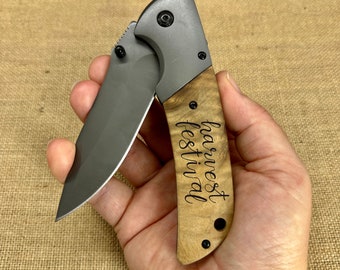 Personalized Gift Knives Handmade Mens Boyfriend Gift for Him, Fathers Day Gift, Engraved Pocket Knife, Groomsman, Wedding knives