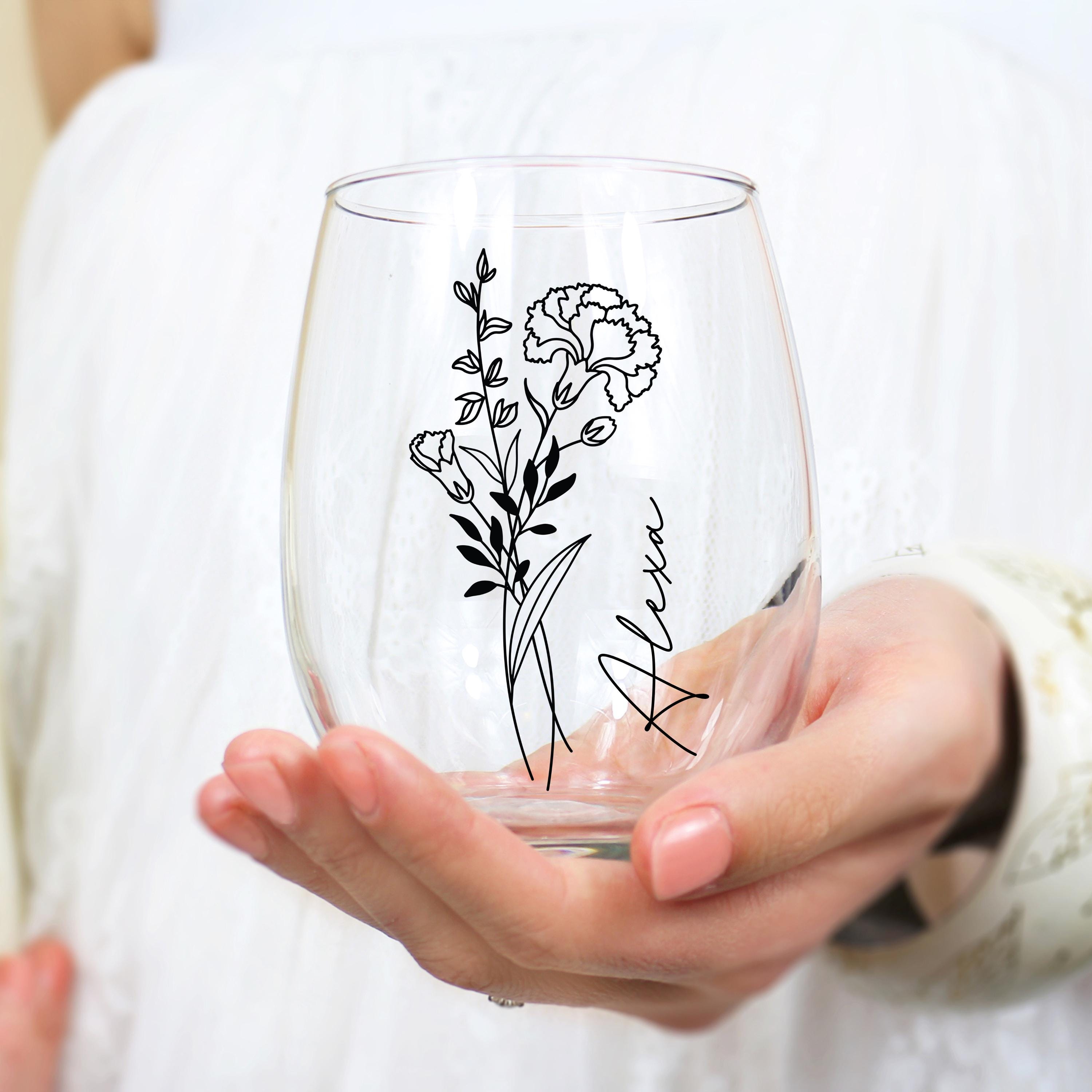 antique etched wine glasses Vintage 1930s Fostoria Chintz Wine Glasses main image 0