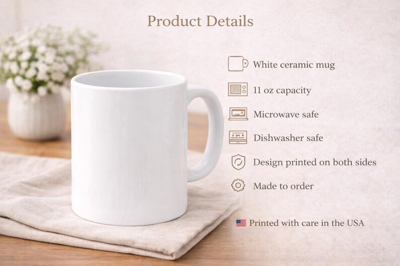 Guitar Acoustic Cool 11oz Coffee Mug Gift for Musicians Music Teachers Water Color image 8