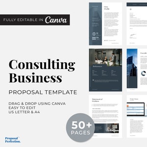 RFP Template Consulting AEC Industry Request for Proposal Canva Editable Template | Win More Projects with a Clear, Organized RFP Template