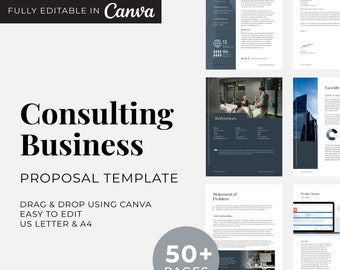 RFP Template Consulting AEC Industry Request for Proposal Canva Editable Template | Win More Projects with a Clear, Organized RFP Template