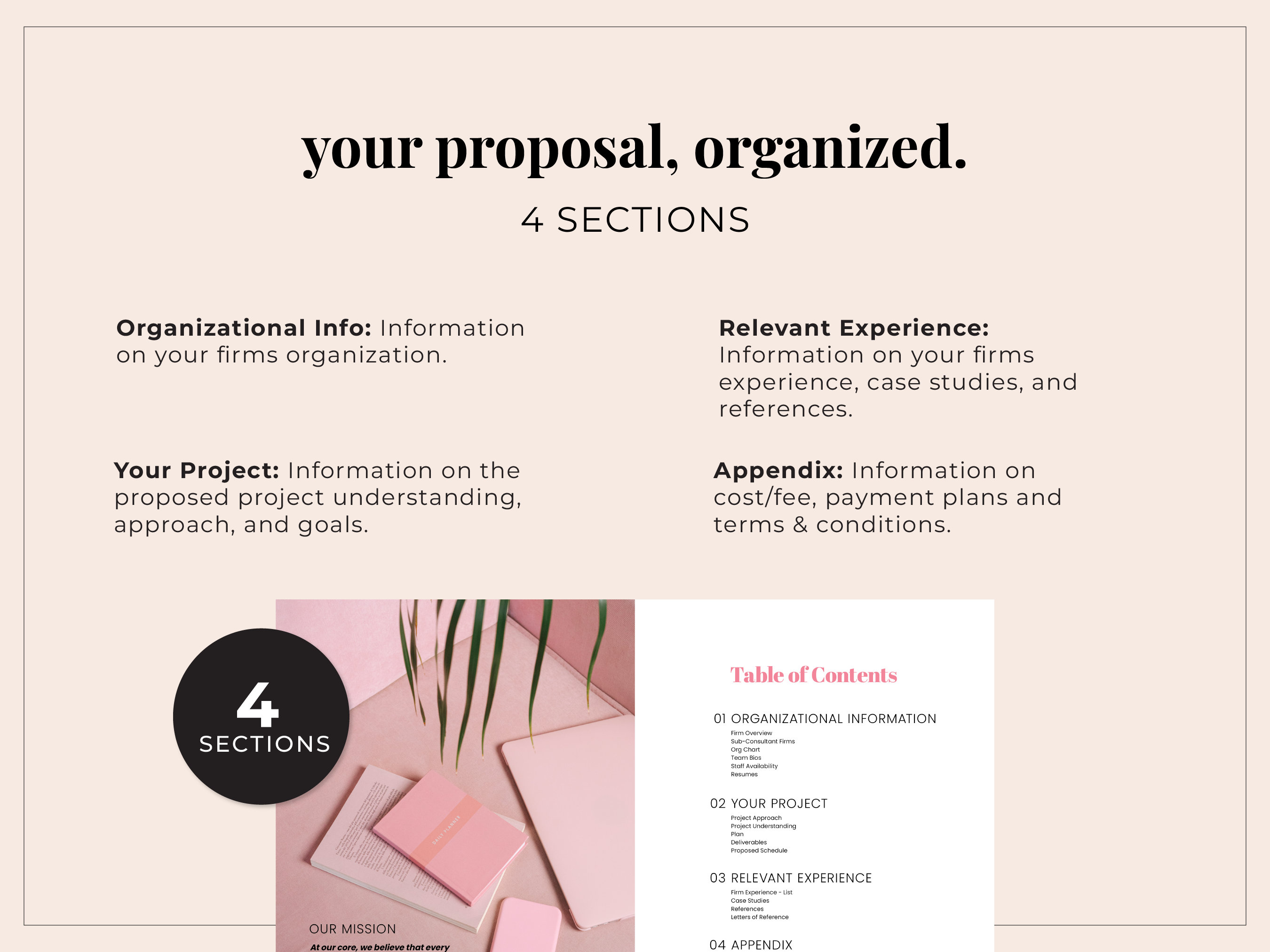 Adobe Indesign Pink Project Proposal RFP Template for Creatives ...