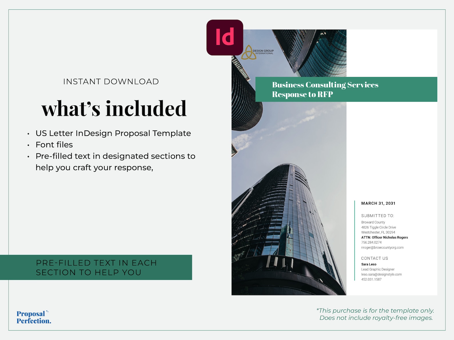 Indesign Proposal Examples Indesign Business Proposal Template for Consulting Services Proposal ...