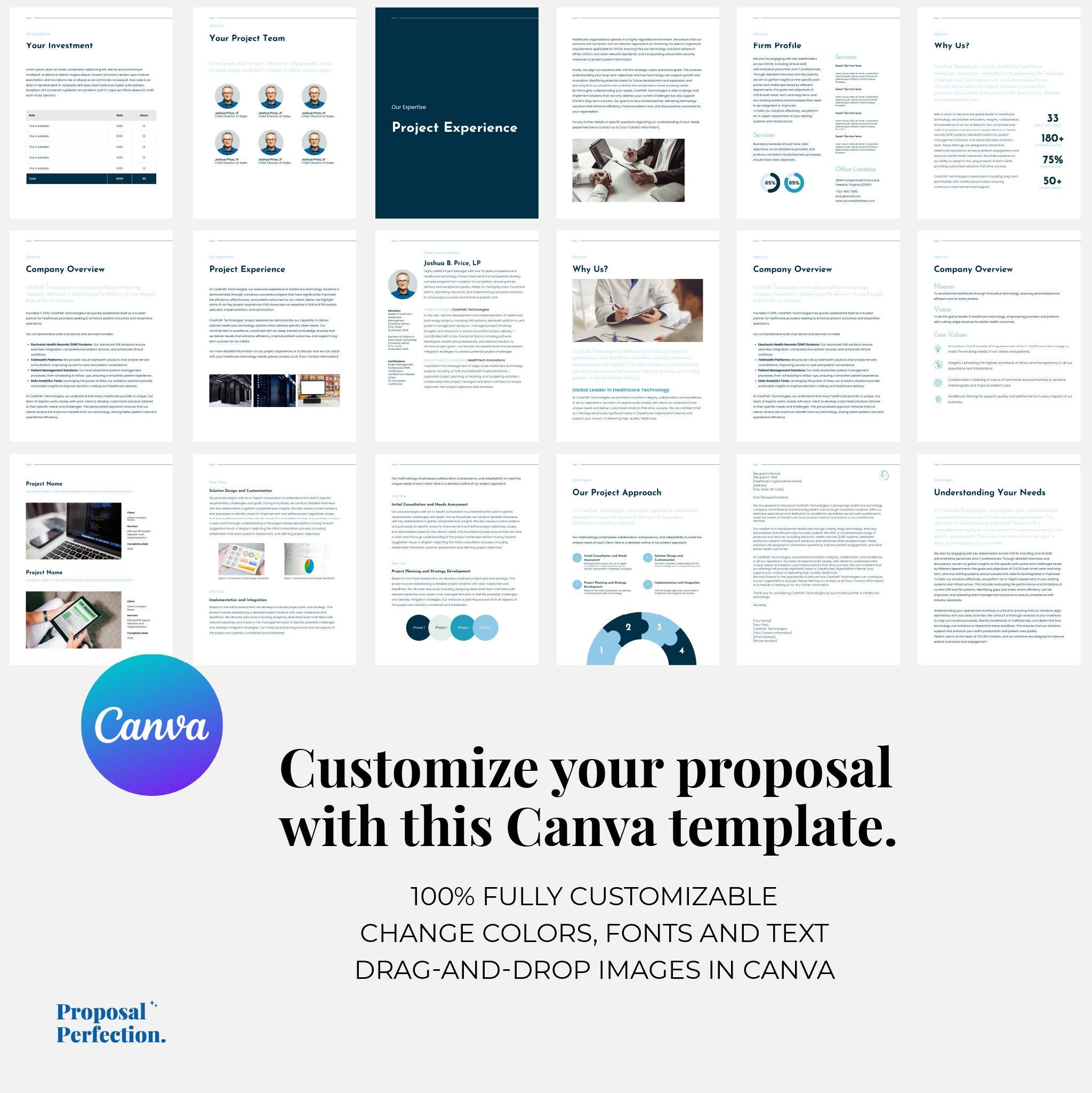 Pbm Rfp Templates RFP Template Healthcare Technology Industry Request for Proposal Canva ...