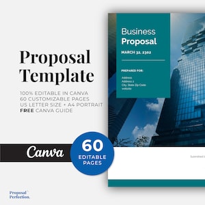 Business Proposal Template for Canva AEC Proposal Template General Contractor Firm RFP Proposal Design Business Proposal Printable Template