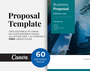 Business Proposal Template for Canva AEC Proposal Template General Contractor Firm RFP Proposal Design Business Proposal Printable Template