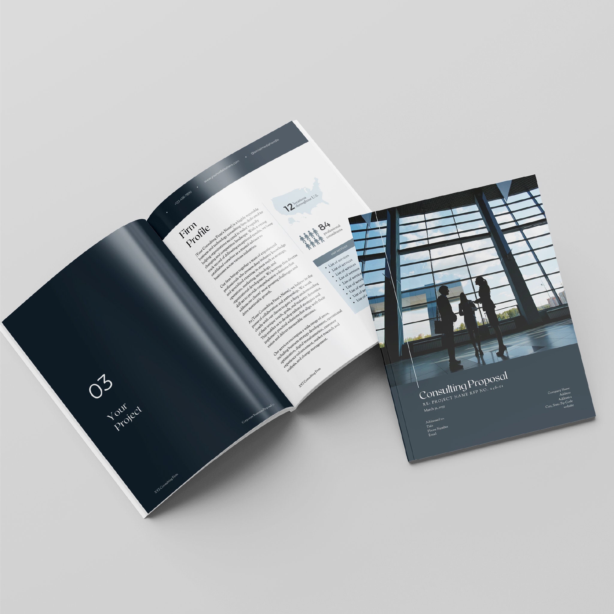 RFP Template Consulting AEC Industry Request for Proposal Canva ...