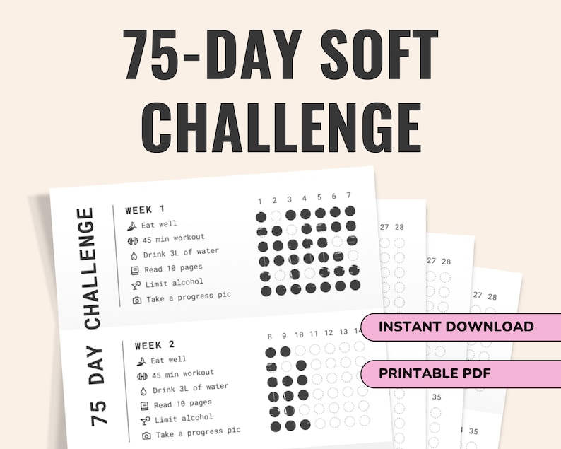 75 Day Soft Challenge Tracker Minimalist - Il 794xN.5090562698 Aw19