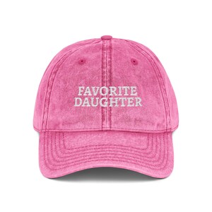 Favorite Daughter Distressed Baseball Cap | Vintage Washed Cotton Dad Hat zdjęcie 3