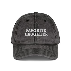 Favorite Daughter Distressed Baseball Cap | Vintage Washed Cotton Dad Hat zdjęcie 1