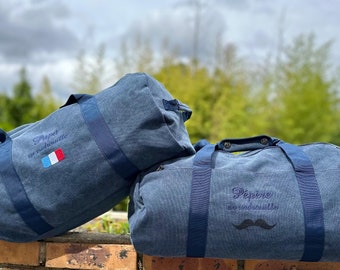Vintage Sports Bag - Embroidered and Personalized