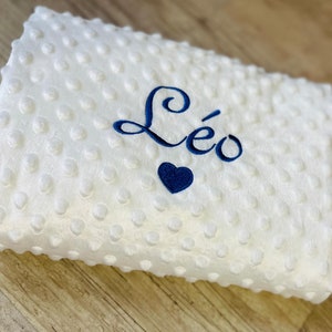 Personalized Embroidered Baby Plaid Blanket: Softness and Comfort for Cuddly Moments image 4