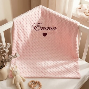 Embroidered Baby Blanket with Name | Personalized Baby Shower Gift