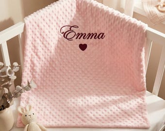 Embroidered Baby Blanket with Name | Personalized Baby Shower Gift