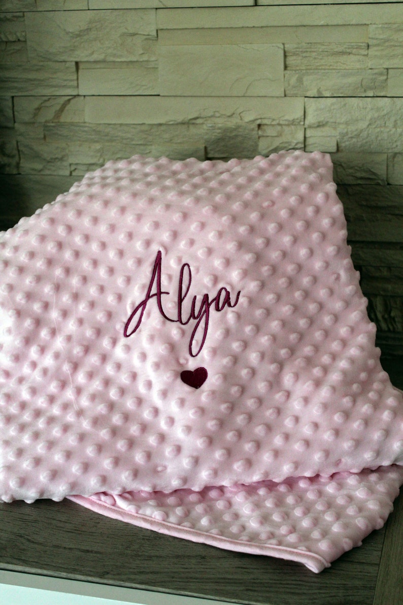 Personalized Embroidered Baby Plaid Blanket: Softness and Comfort for Cuddly Moments image 7