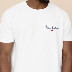 T-shirt Unisex Personnalisé Brodé : Exprimez Votre Style Unique avec des Mots