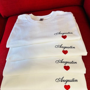 Personalized Embroidered Unisex T-shirt: Express Your Unique Style with Words image 5