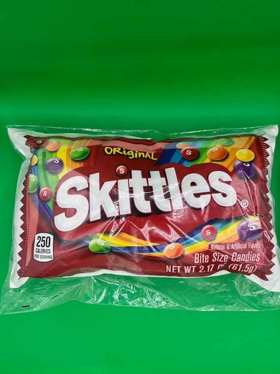 Original Skittles Pillow: Taste the Rainbow Decor