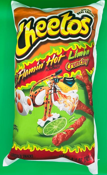 A5 Art Print Cheetos Flamin Hot Junk Food Packaging 