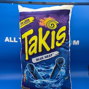 New Double Sided Blue Takis Pillow