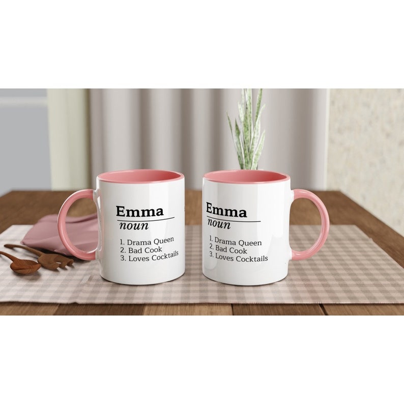 Personalised Name Definition Mug, Gifts, Ideas Presents For Mum, Dad or friends, Birthday, Christmas, Mothers, Fathers Day, funny, coffee zdjęcie 1