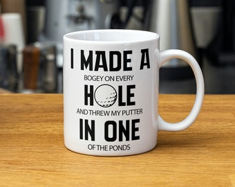 Papá divertido, taza de café de golf, regalo de papá, taza del día del padre, taza de broma de papá, regalo para él, día del padre, regalo de cumpleaños, papá, café, regalo de golf