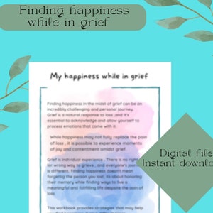 Grief and loss worksheets