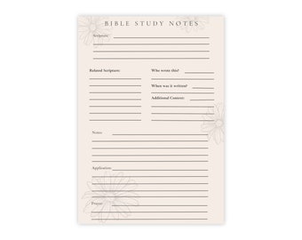 Christian Post-it® Notizblock/Vers des Tages/Bibelstudie Notizblock/tägliche Haftnotizen/Seifenbibelstudie/Christliches Geschenk/Christliches Schreibwaren