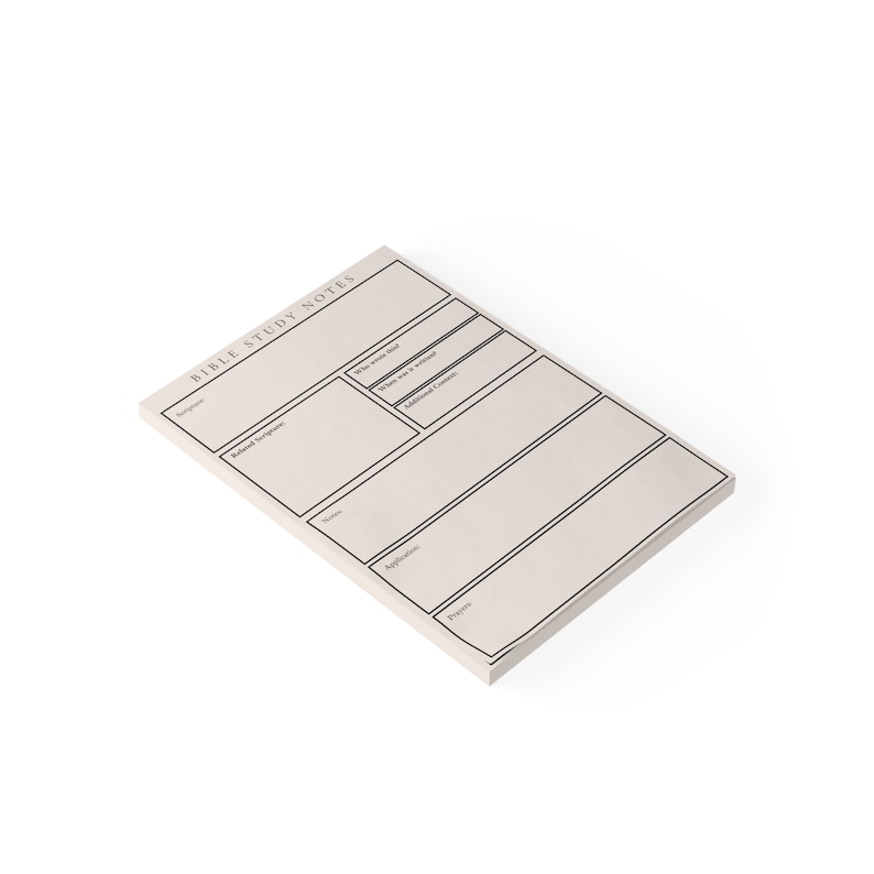 Christian Post-it® Note Pad/Verse of the Day/Bible Study Note Pad/Daily Sticky Notes/ SOAP Bible Study/Christian Gift/Christian Stationary image 2