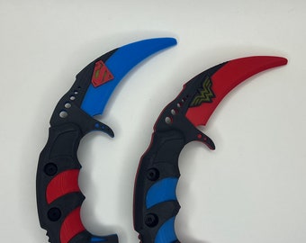 SUPERMAN I WONDERWOMAN KARAMBIT
