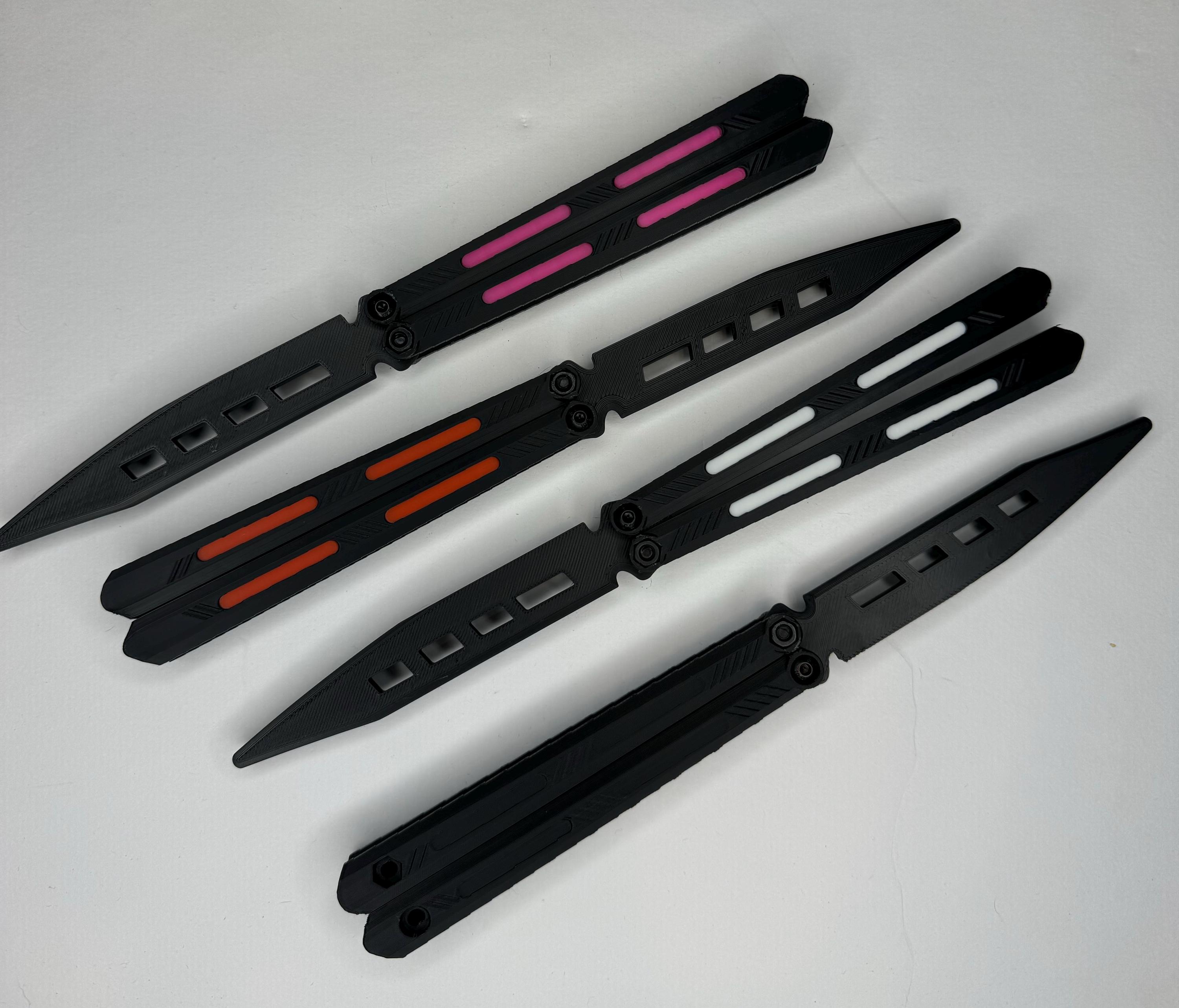 Fidget Butterfly Knife | V2 | Trainer | Cosplay - Etsy, image size:3000x2565