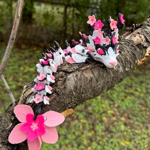 Kirschblüten-Drache | 3D-Druck | Gliederdrache | Fidget | Drache Fidget | 3D Drache