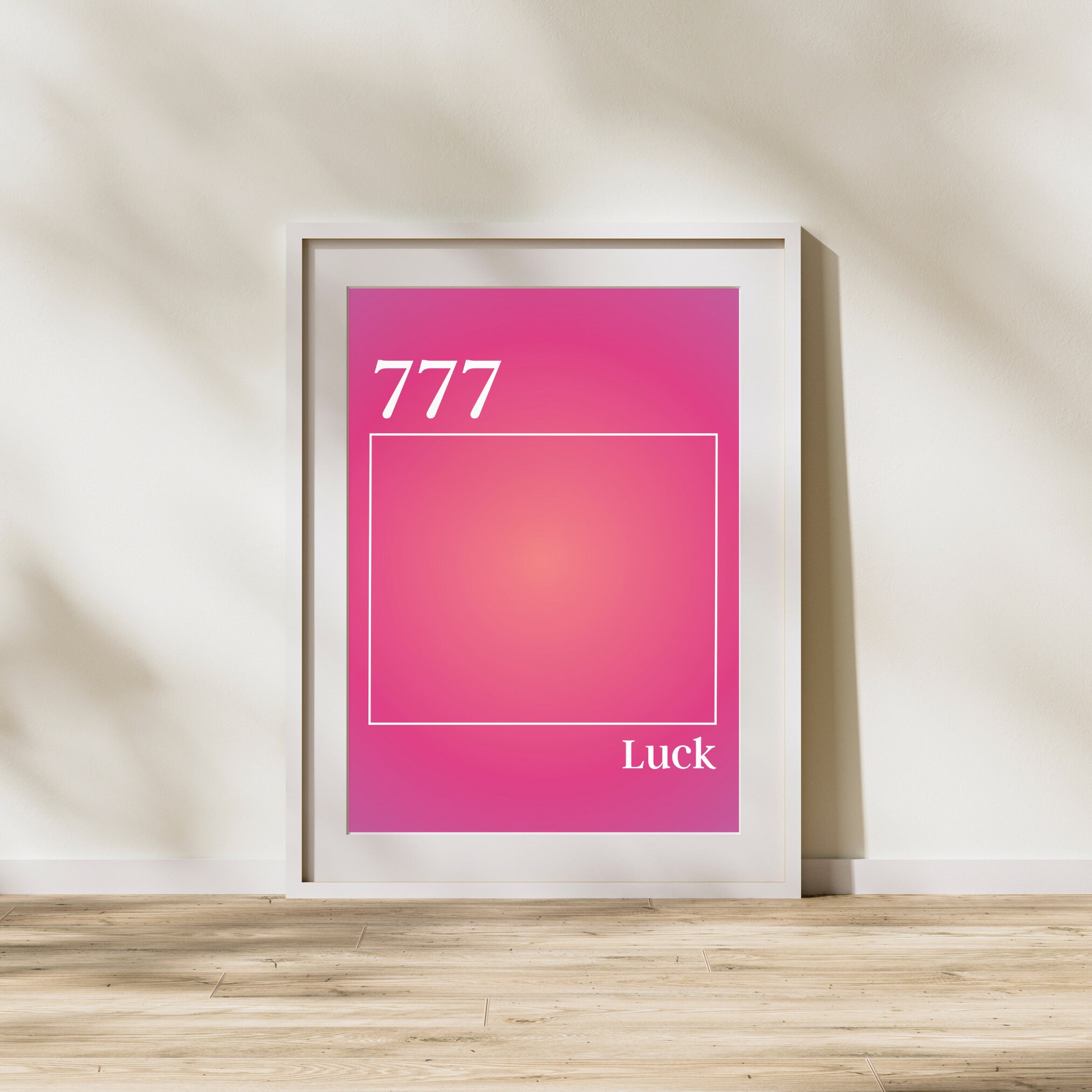 777 Luck Digital Print