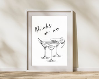 Drinks on me Wall Art
