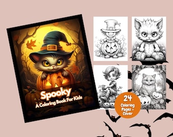 Spooky Kolorowanka Dla Dzieci, Kolorowanki Halloween, Kolorowanki, Kolorowanka, Kolorowanki Halloween Dla Dzieci, Aktywność Halloween