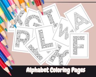 Alphabet Coloring Pages, Kids Coloring, Letters, Coloring Pages, Alphabet, Letter Activity For Kids, Mandala Coloring, Letter Coloring Pages
