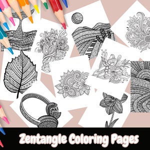 Zentangle Coloring Pages, Mandala, Zentangle, Adult Coloring Pages, Coloring Book, Printable Coloring Pages, Kids Coloring Pages