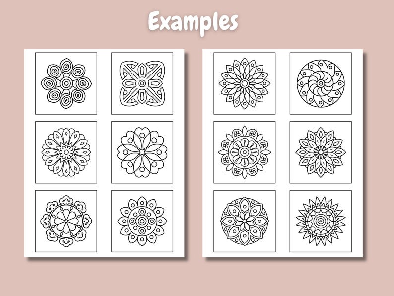 Mini Mandala Patterns Bold and Easy Tiny Mandala Coloring Pages, 94 Mini Designs, Kids and ...