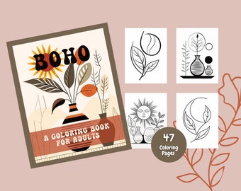 Boho A Coloring Book For Adults, Boho Coloring, Coloring Books, Coloring Pages, Adult Coloring Book, Boho