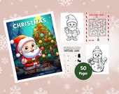 Christmas Activity Book For Kids, Christmas, Activity Book, Coloring Book, Holiday Fun, Kids Activities, Christmas Party Supplies