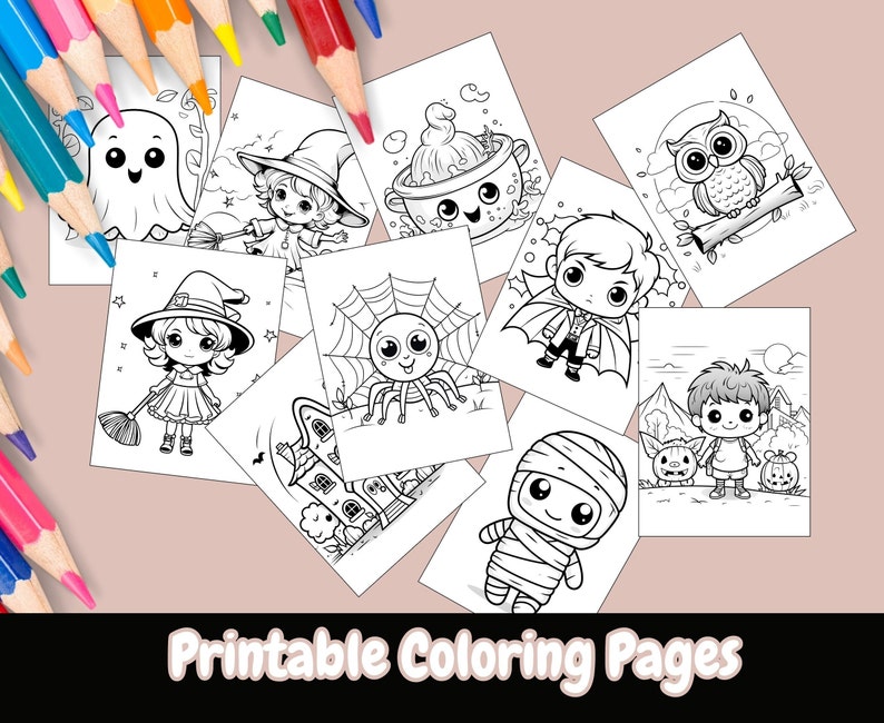 Halloween Coloring Pages For Kids, Coloring Books, Coloring Pages, Printable Coloring Pages, Halloween Activity, Kids Coloring, Fall image 1