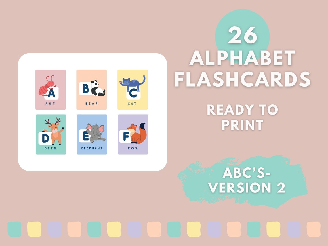 ABC Printable Flashcards Alphabet Flashcards Homeschool Teaching ABC Printable Flashcards Alphabet Flashcards Homeschool Teaching