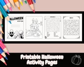 Halloween Activity Book, Halloween, Halloween Coloring Pages, Mazes, Fall, Word Search, Halloween Activity For Kids