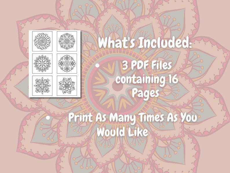 Mini Mandala Patterns Bold and Easy Tiny Mandala Coloring Pages, 94 Mini Designs, Kids and ...