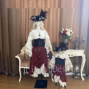 Vintage Pirate Dress Gothic Fancy Woman Dress Pirates Dress - Etsy UK