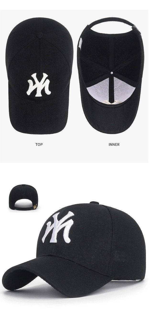 Cute fashion Black Baseball Cap with White Logo Trim TRIOMPHE BASEBALL CAP IN COTTON - BLACK | CELINE main image 3
